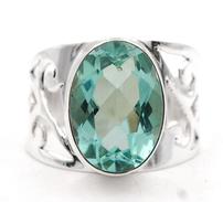 Aquamarine Filigree Ring 202//183